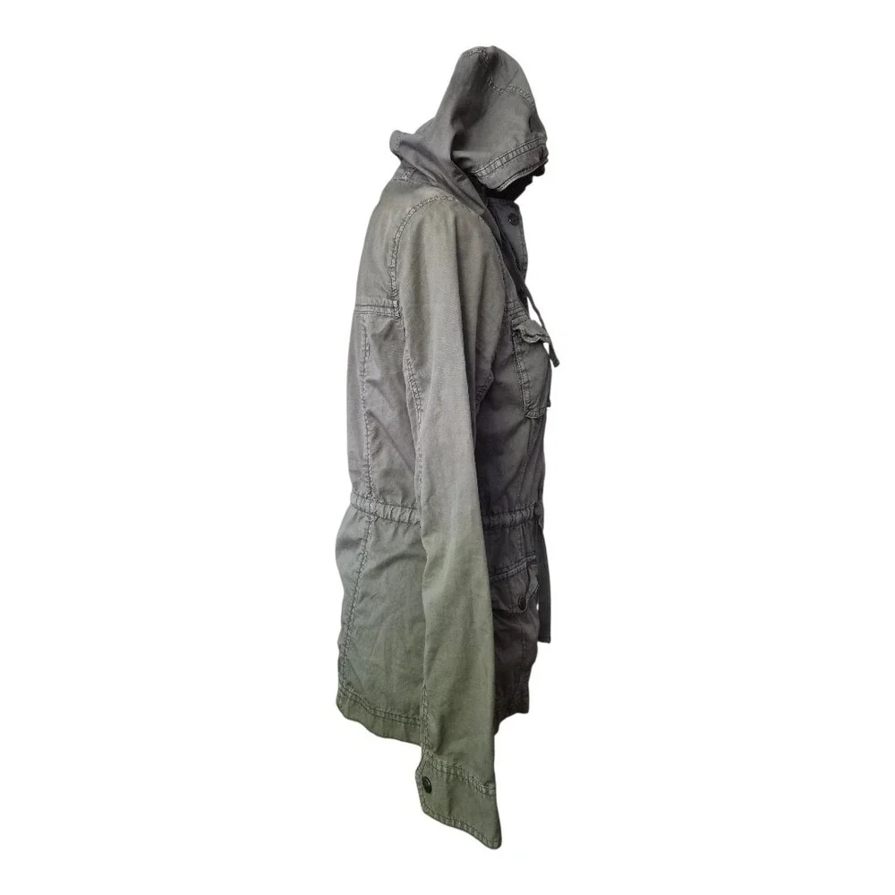 Abercrombie & Fitch Women's Utility Jacket‎ XS Gray Hooded Cargo Bella Swan